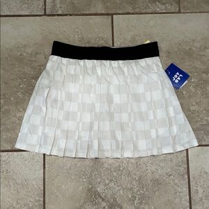 JoyLab Black and White Checkered Mini Skirt